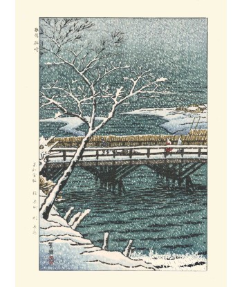 Tempête de neige à Echigo de Kasamatsu Shiro | Reproduction Fine Art Les magasins à Paris et en Île-de-France