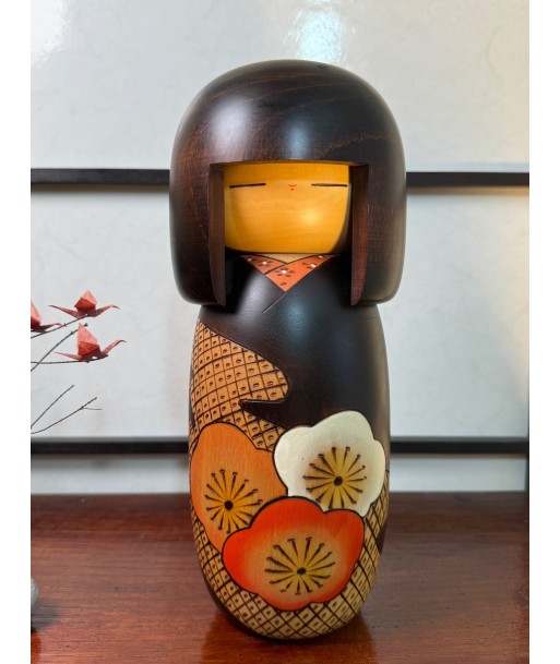 Kokeshi Créative Vintage de Usaburo | "Juko", Fleurs de cerisier livraison gratuite