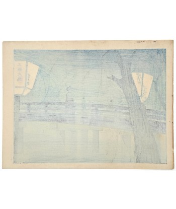 Estampe Japonaise de Tokuriki Tomikichiro | Nuit d'été au Pont Sanjo, Kyoto d'Europe débarque