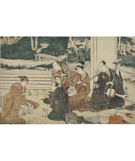 Estampe Japonaise de Toyokuni Utagawa | Série divertissement des acteurs, Musiciens et jeux acheter en ligne