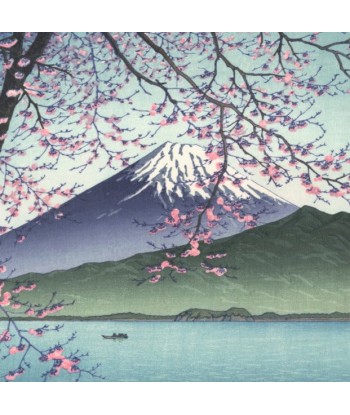 Mont Fuji au Printemps de Hasui Kawase | Reproduction Fine Art la chaussure