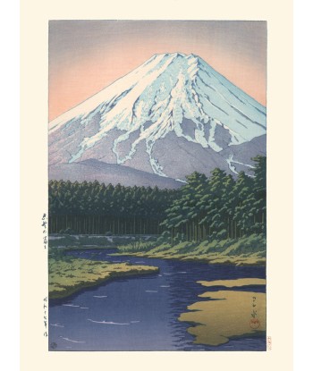 Mont Fuji vu de Oshino  de Hasui Kawase | Reproduction Fine Art Paris Déstockage Promo