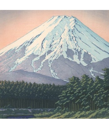 Mont Fuji vu de Oshino  de Hasui Kawase | Reproduction Fine Art Paris Déstockage Promo