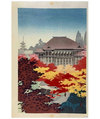 Estampe Japonaise de Kawai Kenji | Automne  Kiyomizu à Kyoto Comparez et commandez 