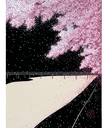 Estampe Japonaise de Teruhide Kato | Printemps à Arashiyama s'inspire de l'anatomie humaine