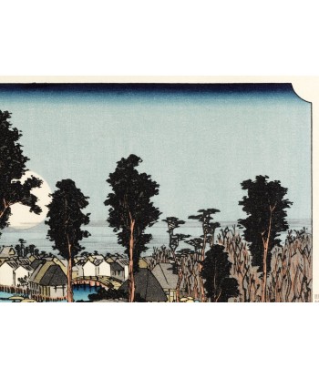 Estampe Japonaise de Hiroshige | Le Grand Tokaido n°13 Numazu les muscles