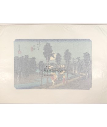 Estampe Japonaise de Hiroshige | Le Grand Tokaido n°13 Numazu les muscles