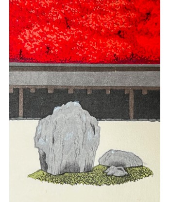 Estampe Japonaise de Teruhide Kato | Jardin du Ryoan-ji à l'automne À commander