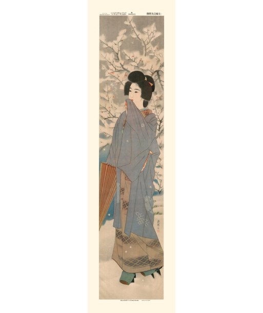 Beauté sous la Neige de Shinsui Ito | Reproduction Fine Art la chaussure